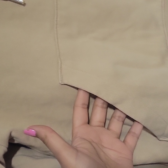 Women's sand long Sleeve hoodie size M - Picture 4 of 5